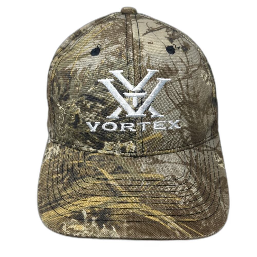 Vortex Baseball Cap Brown Beige Green One Size Camo Optics Hunting Logo Hat